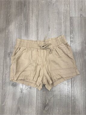 Target Beige maternity Drawstring Shorts
